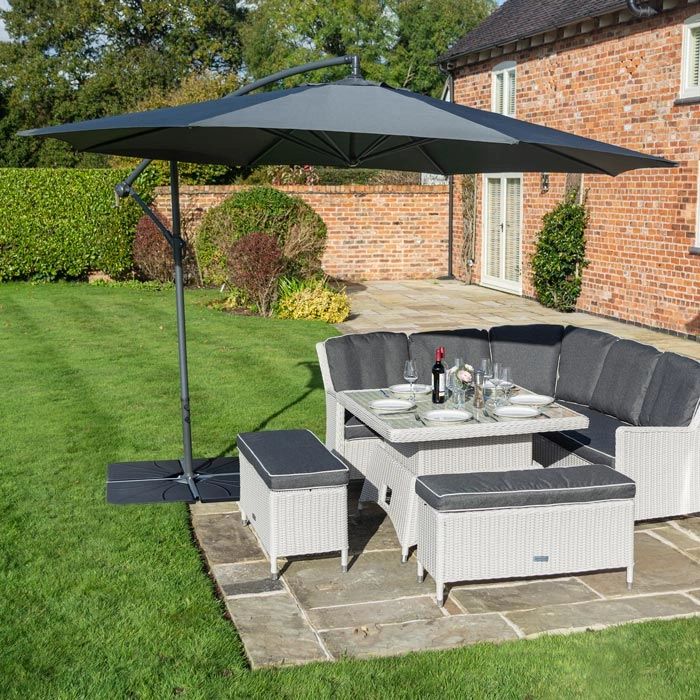 Midland Garden Furniture Hanover Overhang Parasol 3.5M